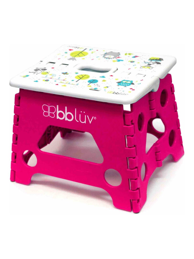 Marche Pied Enfant Bois Marchepied Pour Enfant "Fille" 33cm Rose & Blanc - Paris Prix Jennifer Blanc Biehn Age