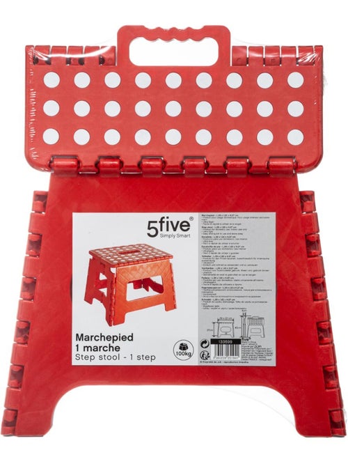 Marchepied pliable 1 marche avec revêtement antidérapant - Kiabi Marchepied pliable 1 marche avec revêtement antidérapant - Kiabi