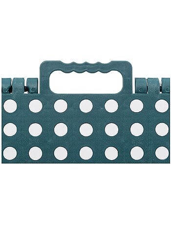 Marchepied pliant 29 cm Plastique robuste Coloris aléatoire (noir, bleu ou gris)