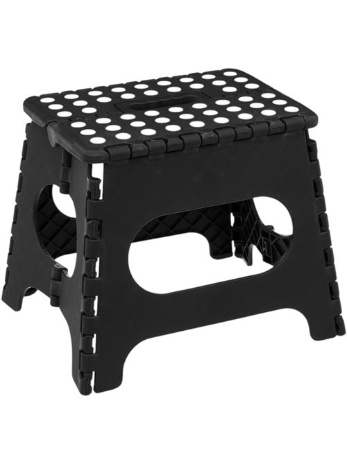 Marchepied pliant 29 cm Plastique robuste Coloris aléatoire (noir, bleu ou gris) - Kiabi