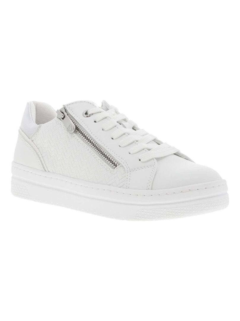 Baskets Femme Marco Tozzi - Synthétique Blanche, Semelle Feel Me Confort - Taille 37 EU