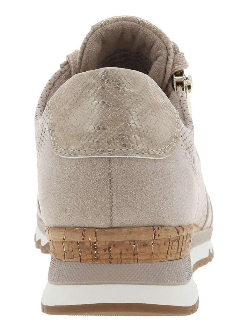MARCO TOZZI - Baskets basses talon compensé Beige - Kiabi