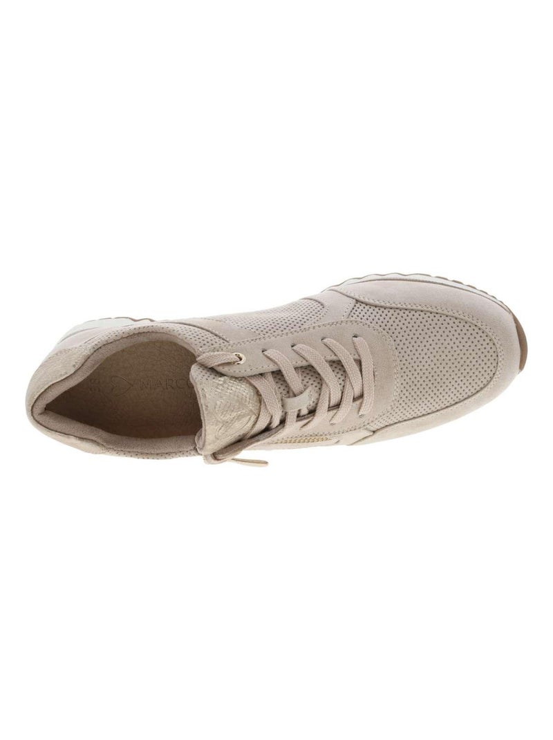 MARCO TOZZI - Baskets basses talon compensé Beige - Kiabi