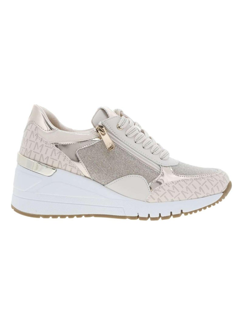 MARCO TOZZI - Baskets basses talon compensé haut Beige - Kiabi