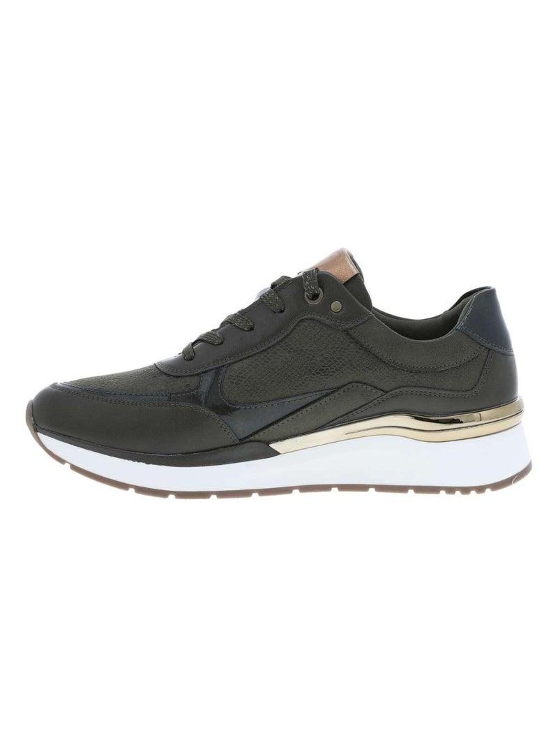 MARCO TOZZI - Baskets talon semi-compensée Kaki - Kiabi