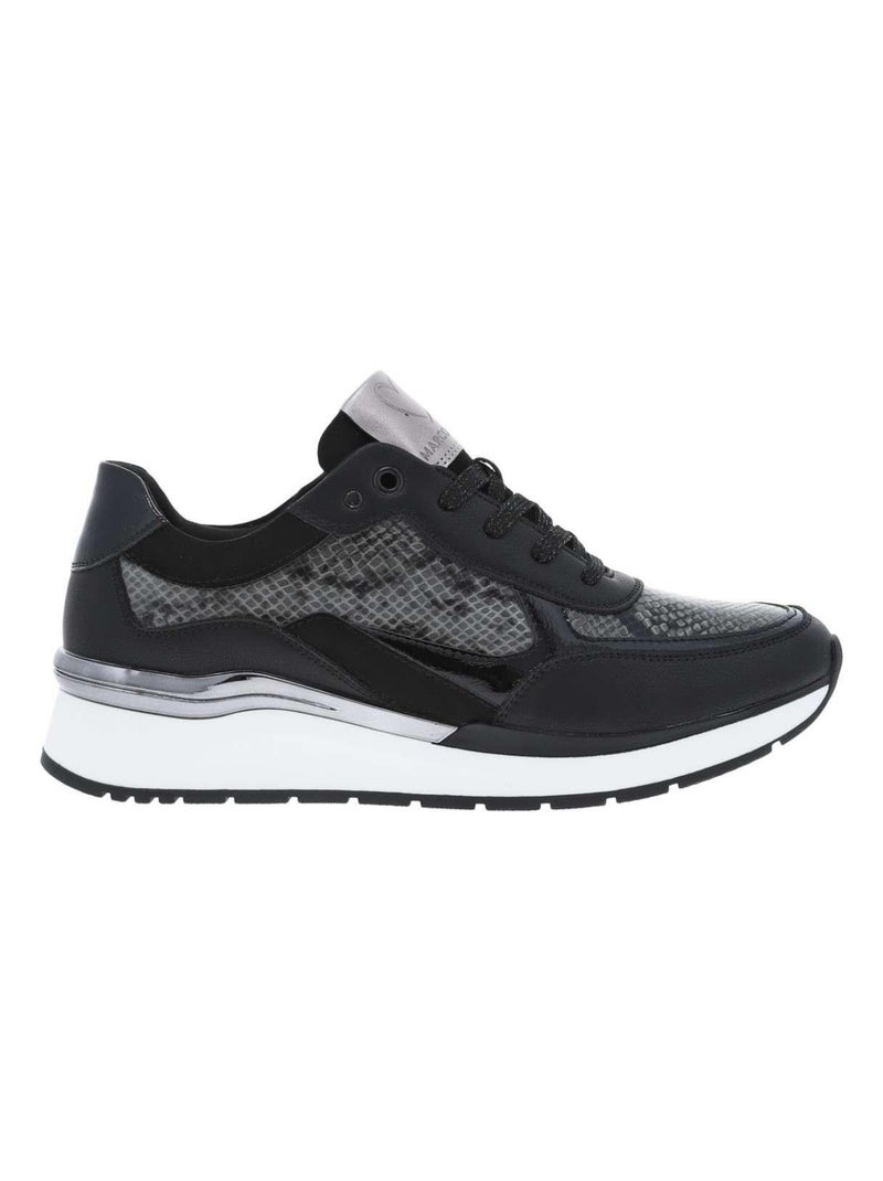 MARCO TOZZI - Baskets talon semi-compensée Noir - Kiabi