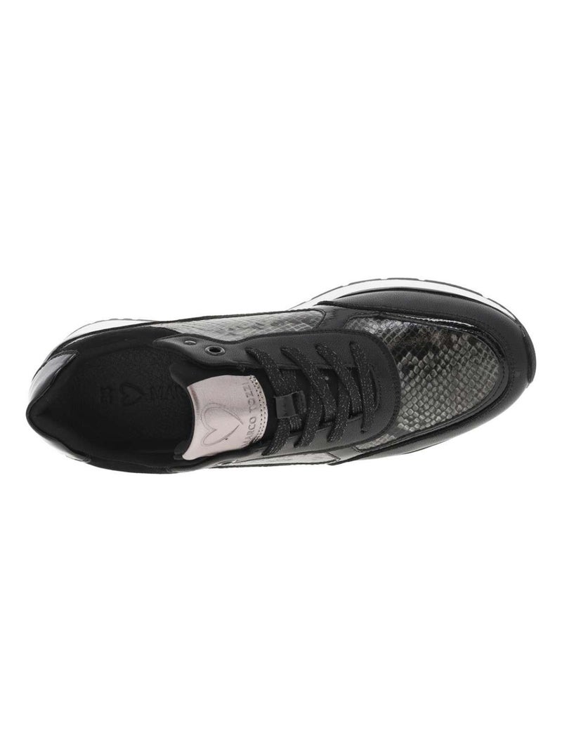 MARCO TOZZI - Baskets talon semi-compensée Noir - Kiabi