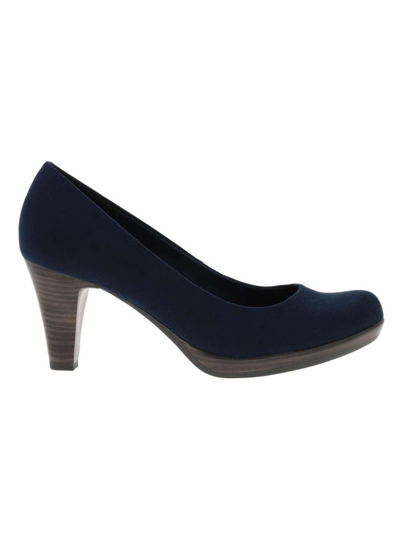 MARCO TOZZI - Escarpins talon bottier Bleu marine - Kiabi