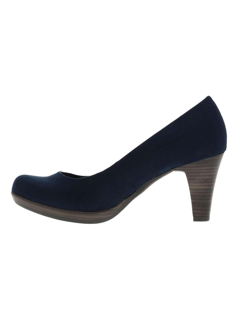 MARCO TOZZI - Escarpins talon bottier Bleu marine - Kiabi