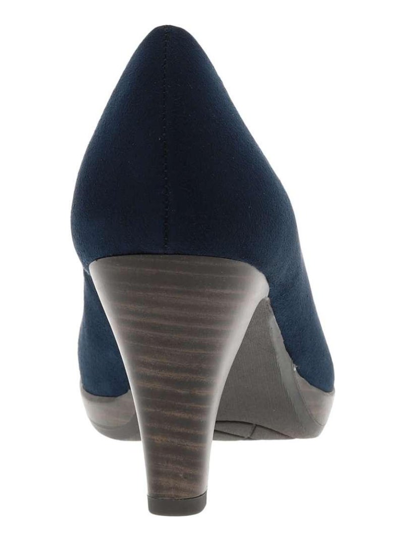 MARCO TOZZI - Escarpins talon bottier Bleu marine - Kiabi
