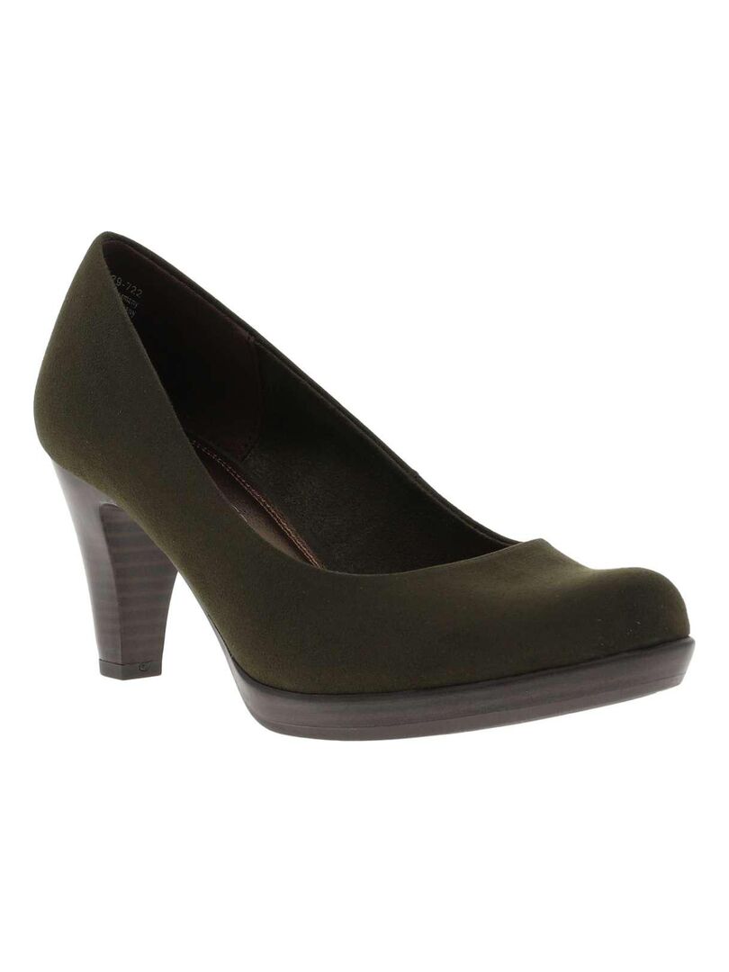 MARCO TOZZI - Escarpins talon bottier Vert olive - Kiabi