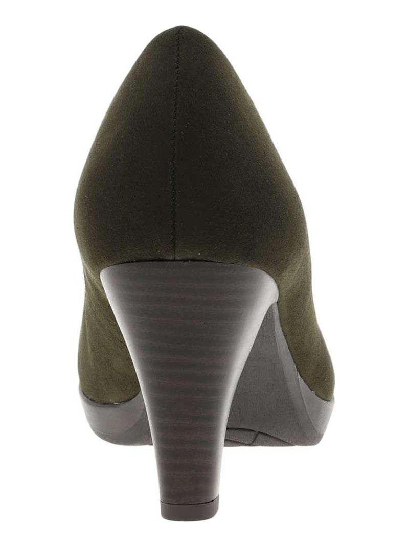 MARCO TOZZI - Escarpins talon bottier Vert olive - Kiabi
