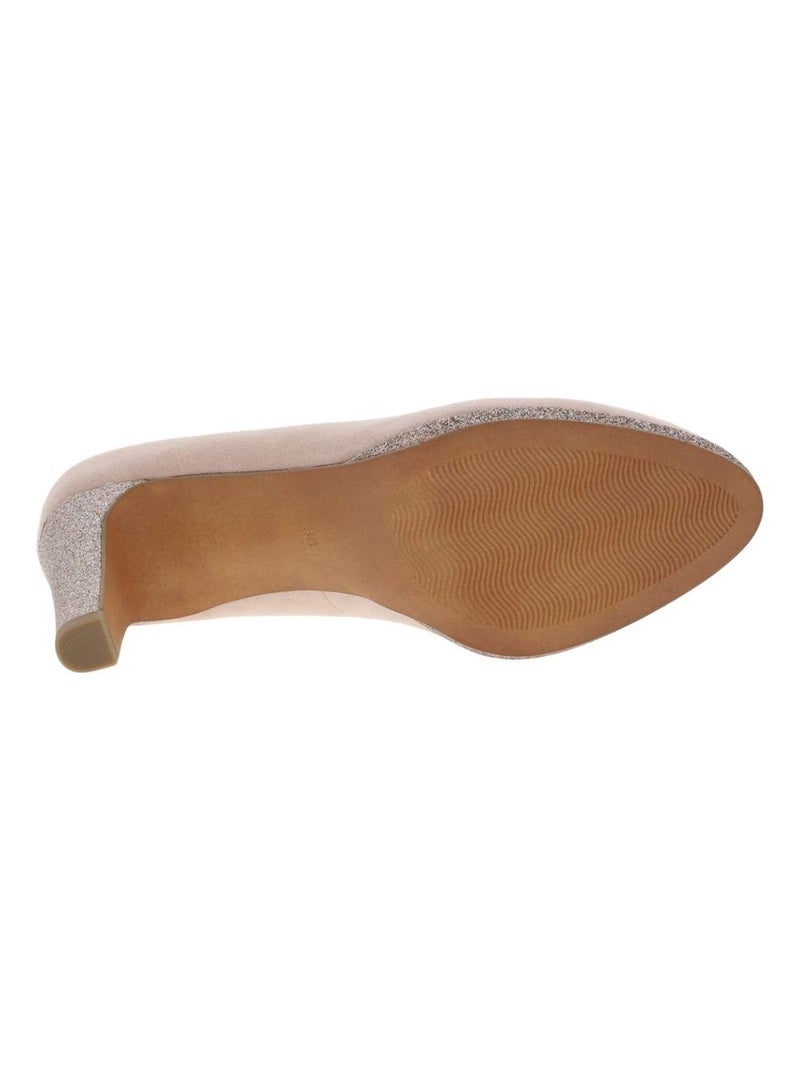 MARCO TOZZI - Escarpins talon décroché haut Beige - Kiabi