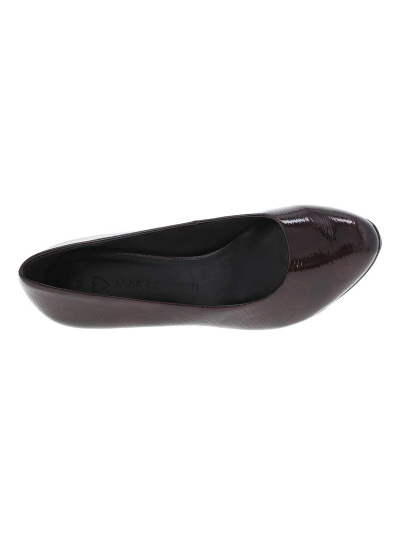 MARCO TOZZI - Escarpins talon décroché haut Bordeaux - Kiabi