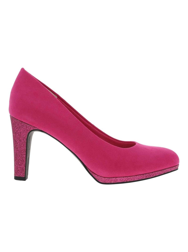 MARCO TOZZI - Escarpins talon décroché haut Rose fushia - Kiabi