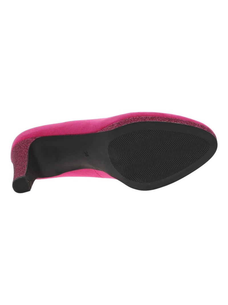 MARCO TOZZI - Escarpins talon décroché haut Rose fushia - Kiabi