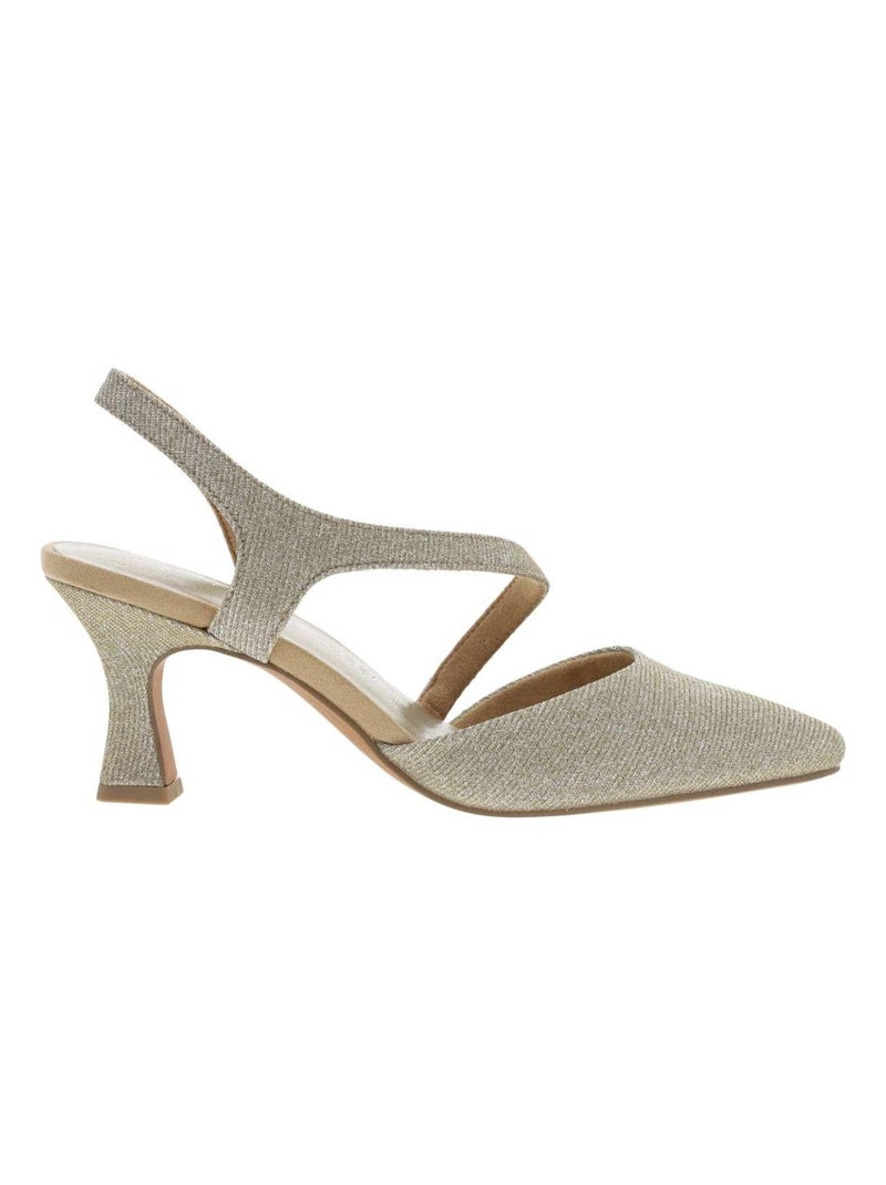 MARCO TOZZI - Escarpins talon décroché moyen Gris - Kiabi