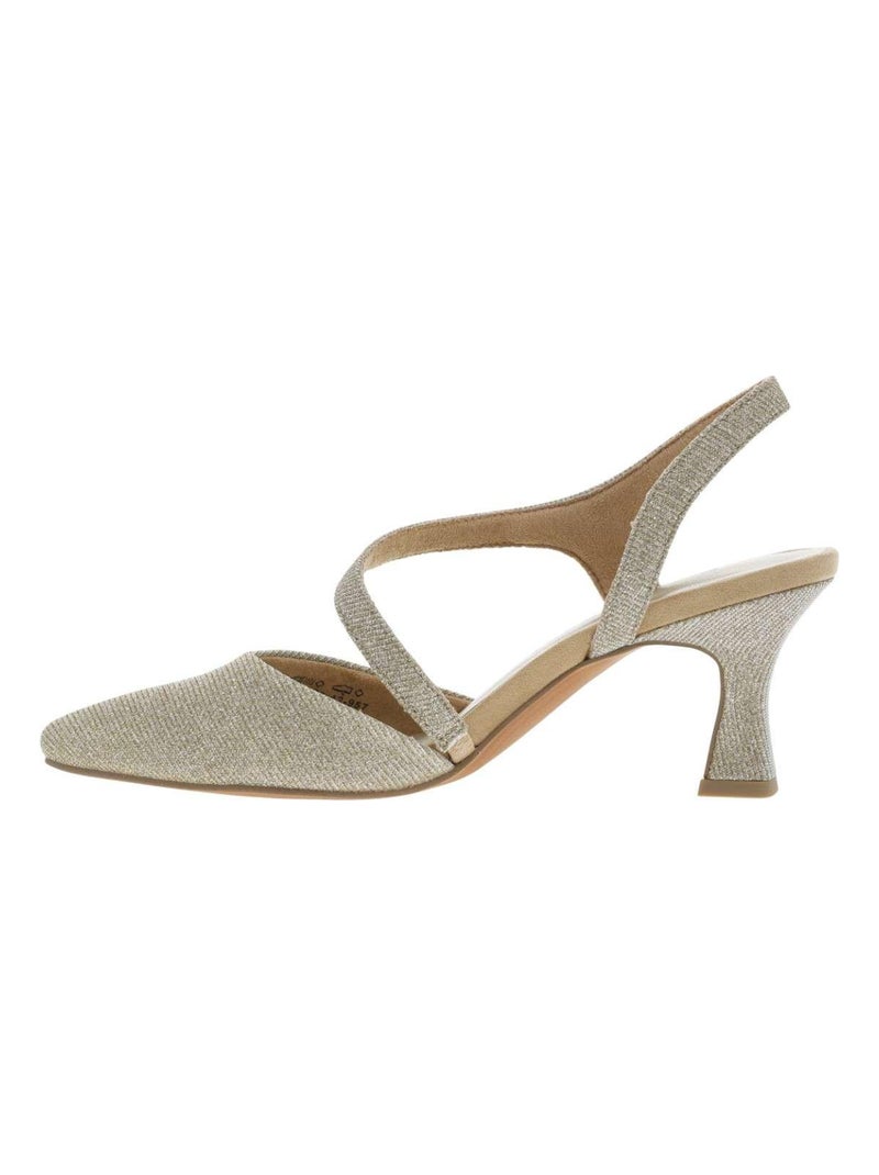 MARCO TOZZI - Escarpins talon décroché moyen Gris - Kiabi