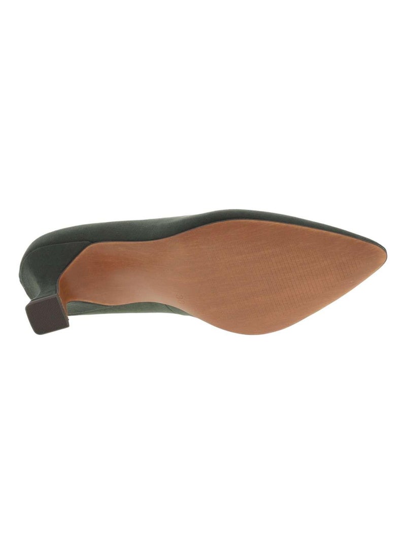 MARCO TOZZI - Escarpins talon décroché moyen Kaki - Kiabi