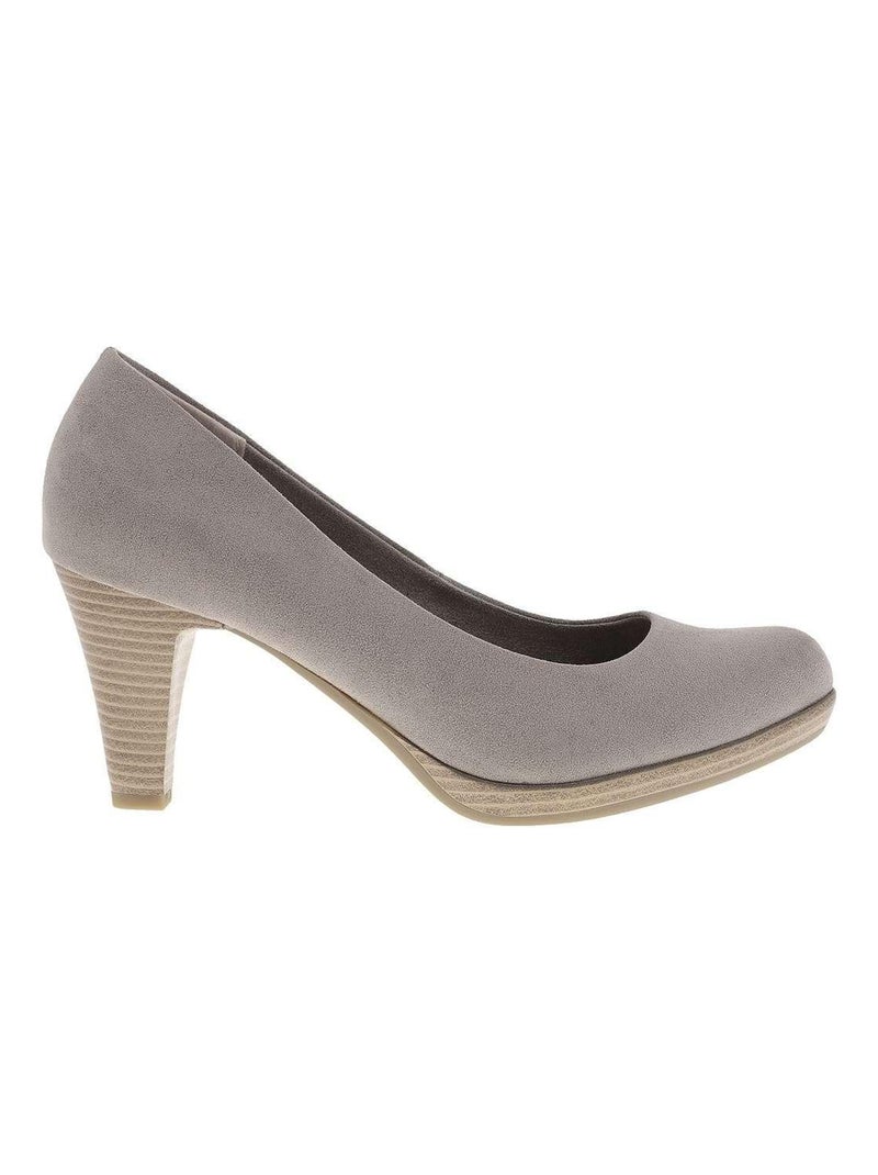 MARCO TOZZI - Escarpins talon entonnoir Gris Marron Blanc - Kiabi