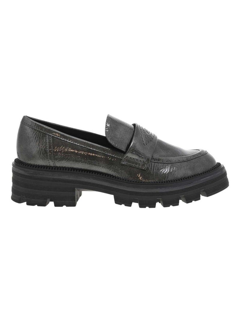 MARCO TOZZI - Mocassins talon compensé bas Gris - Kiabi