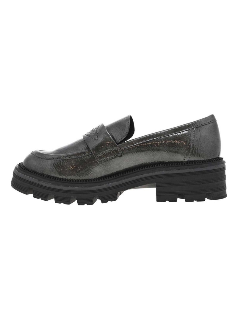 MARCO TOZZI - Mocassins talon compensé bas Gris - Kiabi
