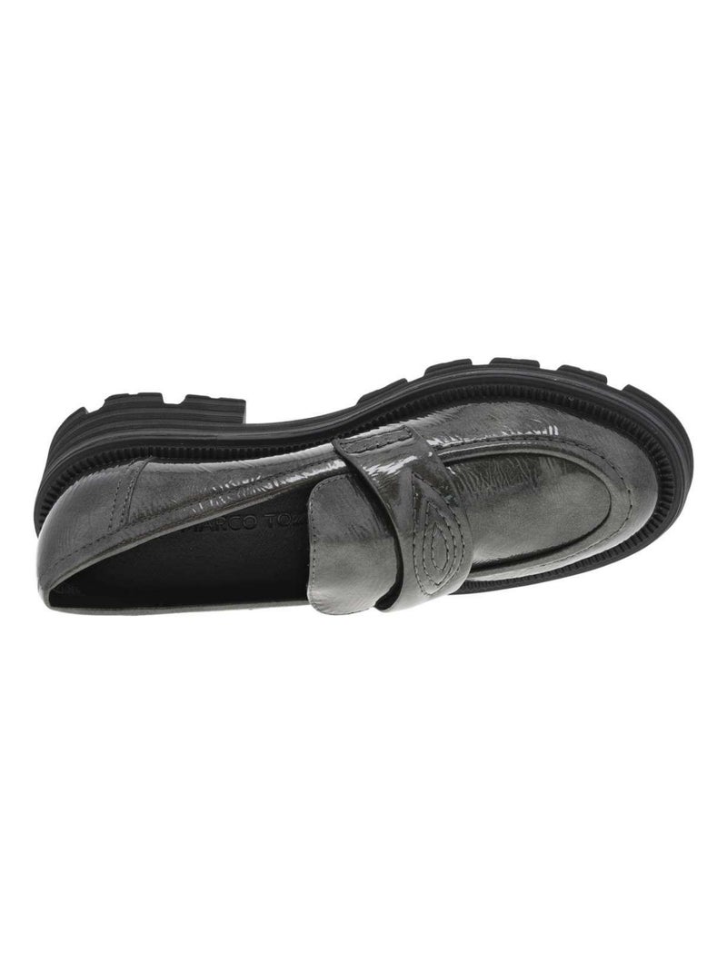 MARCO TOZZI - Mocassins talon compensé bas Gris - Kiabi