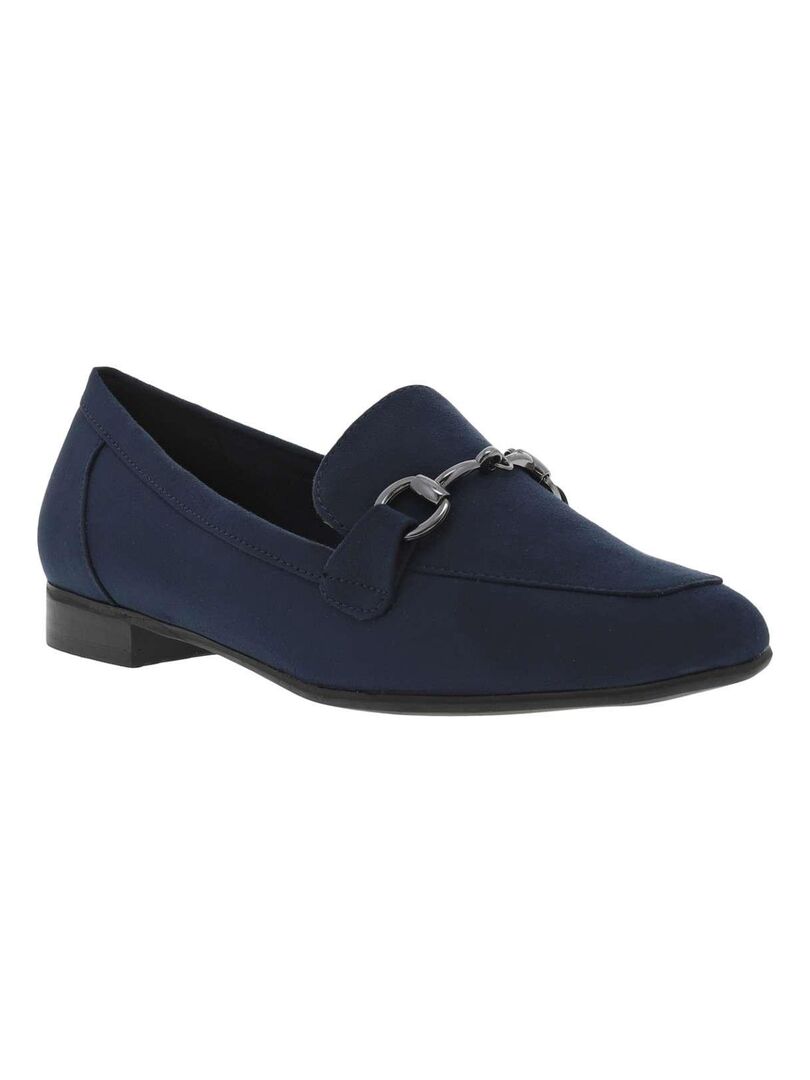 MARCO TOZZI - Mocassins talon plat Bleu marine - Kiabi