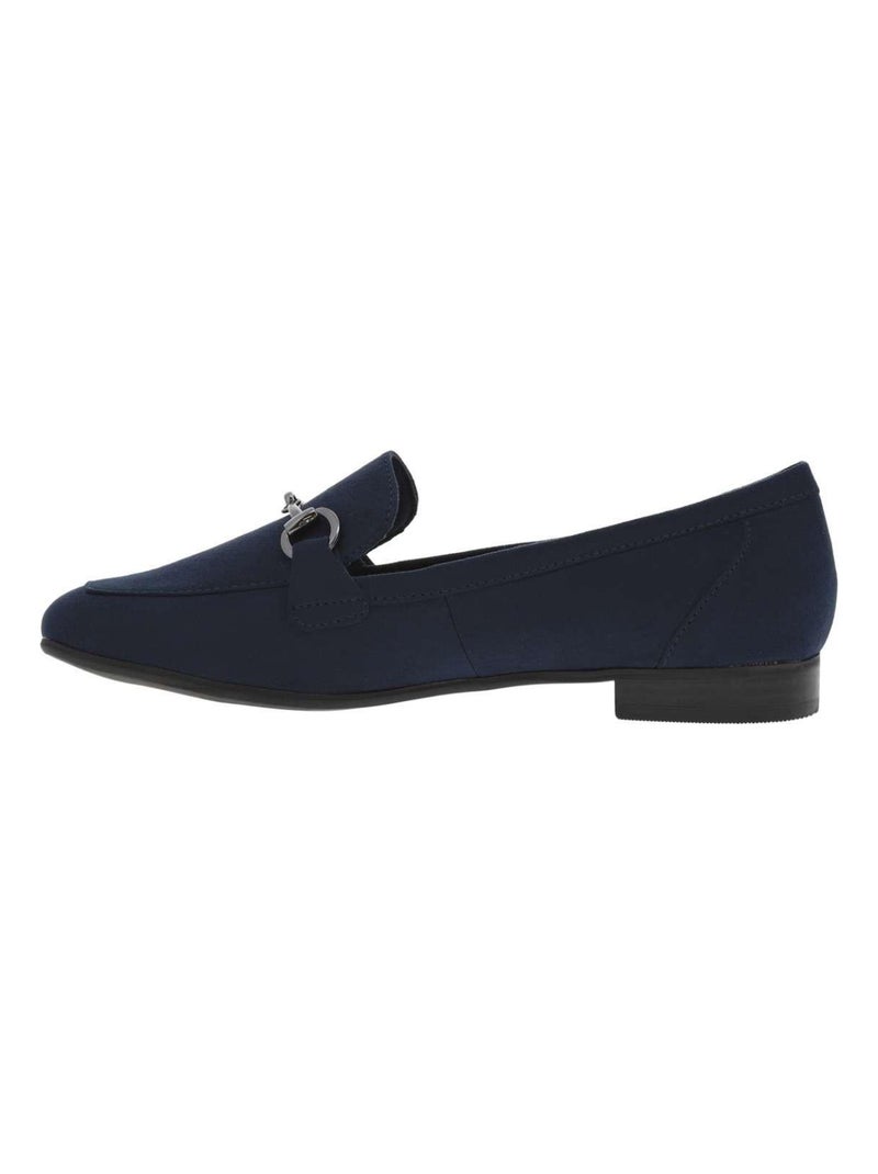 MARCO TOZZI - Mocassins talon plat Bleu marine - Kiabi