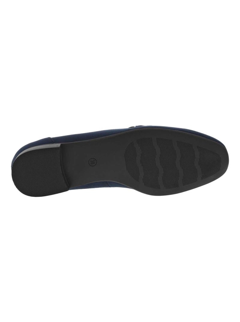 MARCO TOZZI - Mocassins talon plat Bleu marine - Kiabi