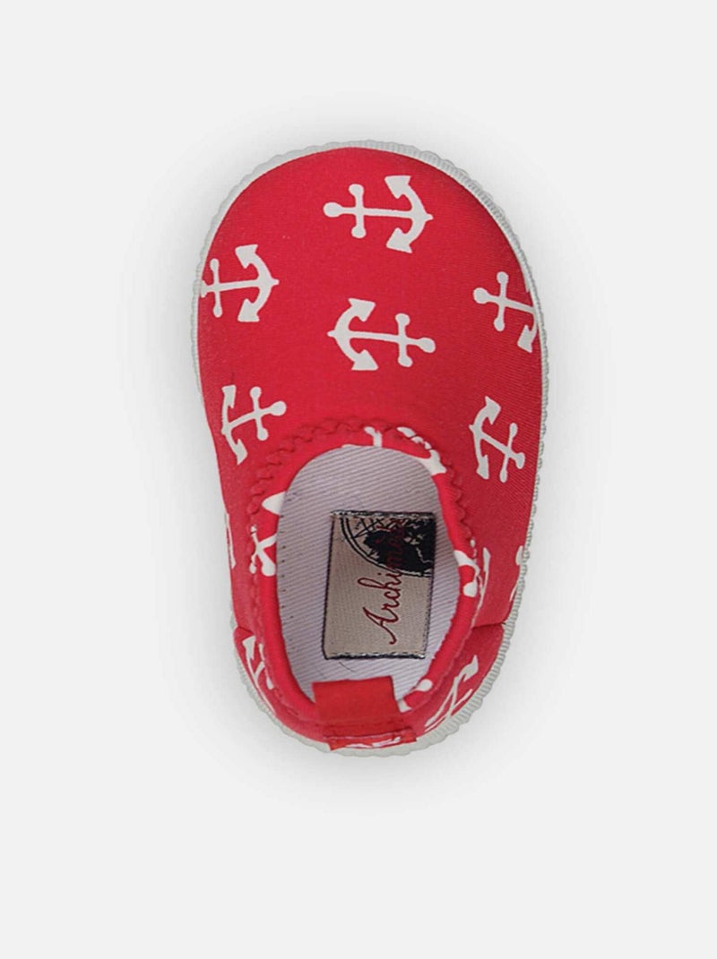 Marin Chaussures de Plage Rouge - Kiabi