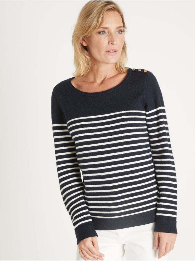 Marinière - femme - daxon Marine/Ecru - Kiabi