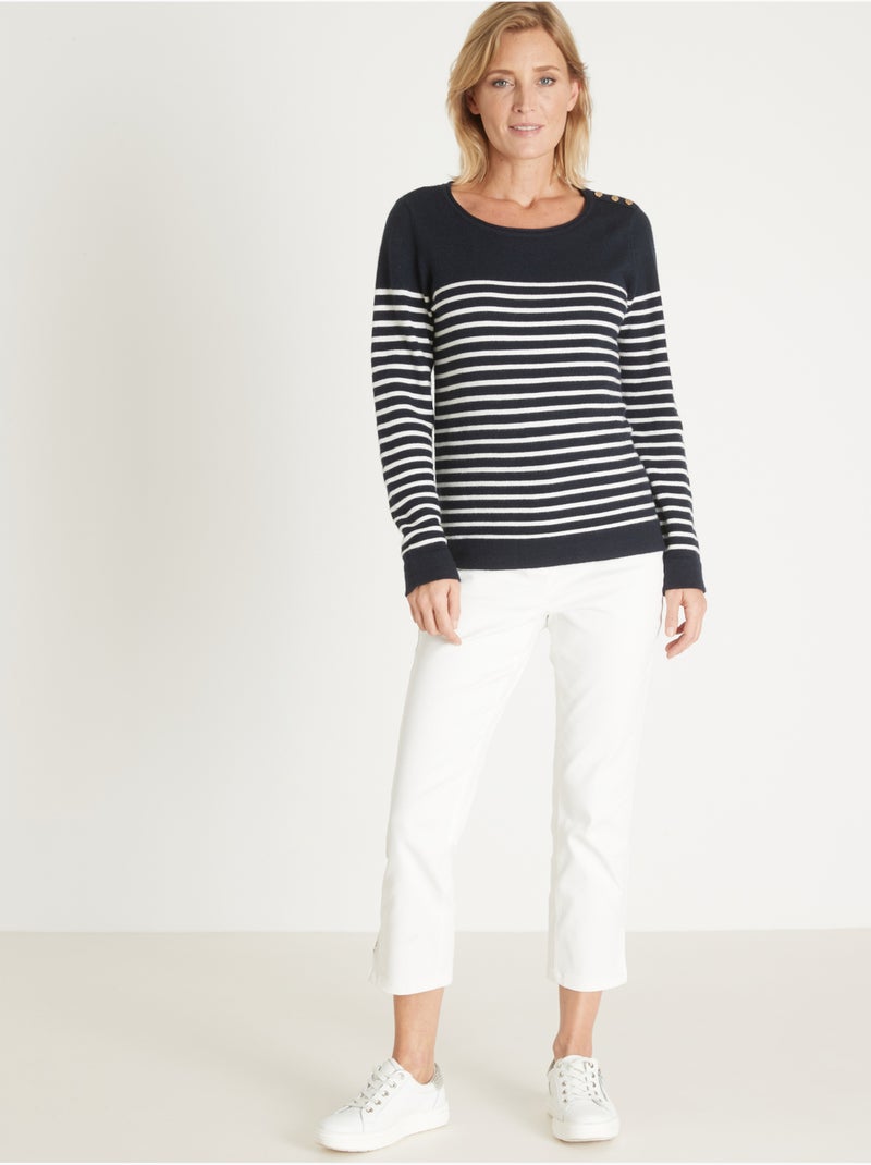 Marinière - femme - daxon Marine/Ecru - Kiabi