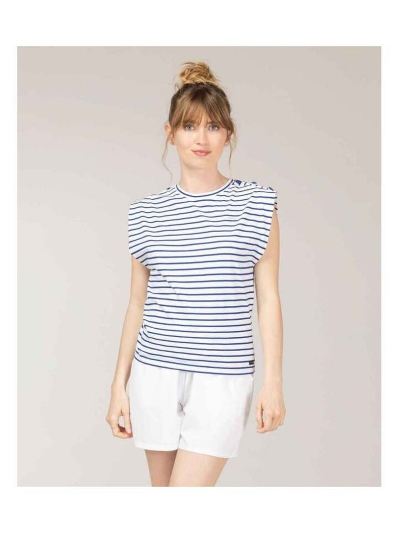 Marinière bleu Femme Blanc Bleu - Kiabi