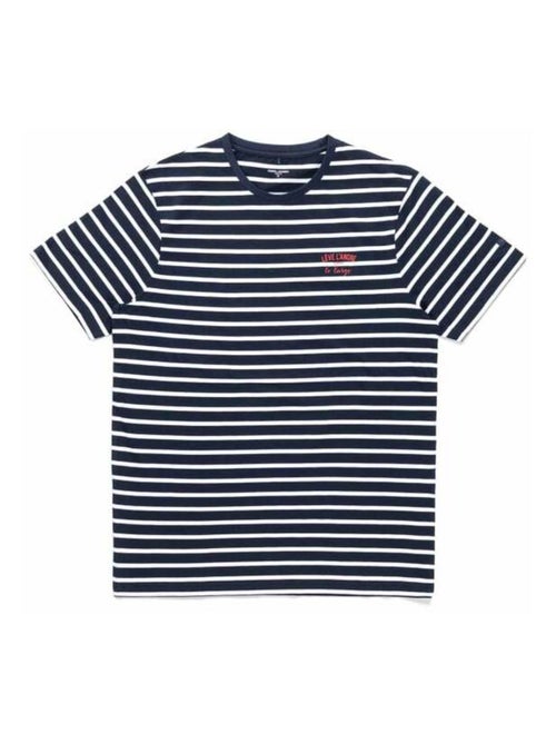 Marinière bleu marine manches courtes Homme - Kiabi