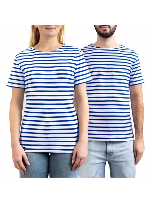 Marinière 'Breizh Océan' Homme ou Femme, T-shirt rayé mixte manches courtes - Kiabi