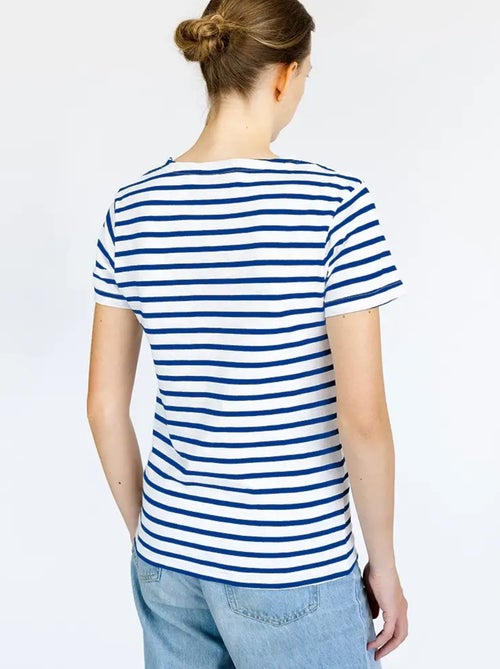 Marinière 'Breizh Océan' Homme ou Femme, T-shirt rayé mixte manches courtes - Kiabi