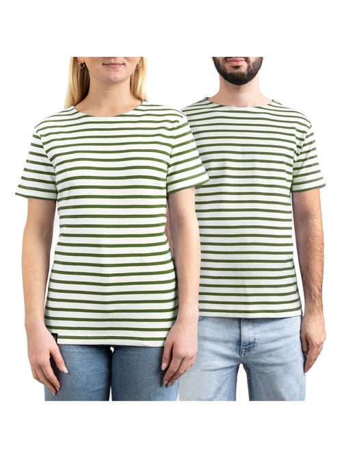 Marinière 'Breizh Océan' Homme ou Femme, T-shirt rayé mixte manches courtes - Kiabi