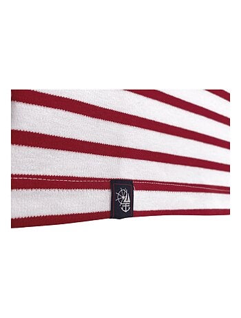 Marinière 'Breizh Océan' Homme ou Femme, T-shirt rayé mixte manches courtes
