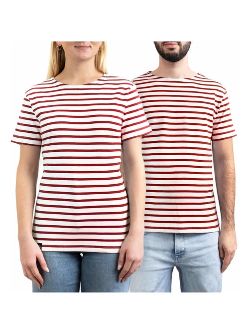 Marinière 'Breizh Océan' Homme ou Femme, T-shirt rayé mixte manches courtes - Kiabi