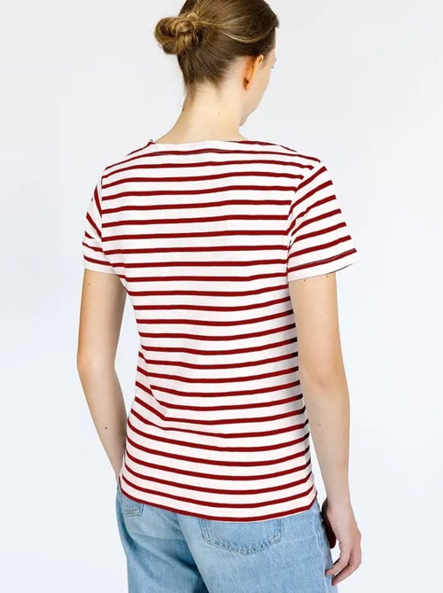 Marinière 'Breizh Océan' Homme ou Femme, T-shirt rayé mixte manches courtes - Kiabi