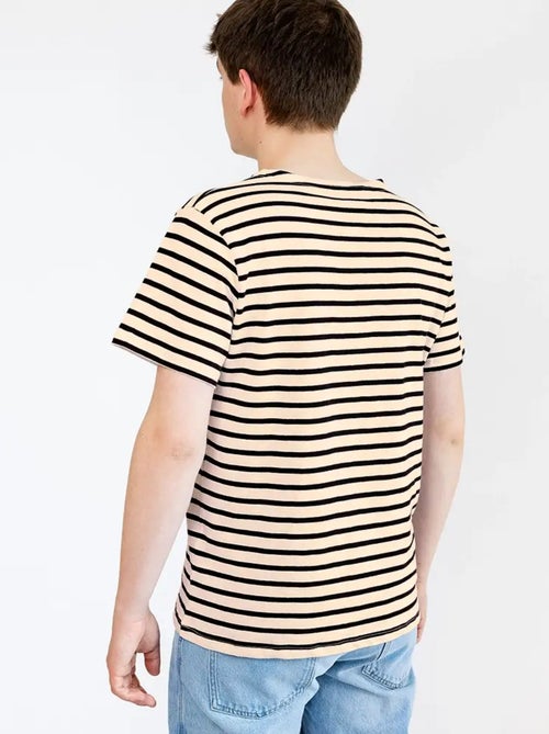 Marinière 'Breizh Océan' Homme ou Femme, T-shirt rayé mixte manches courtes - Kiabi