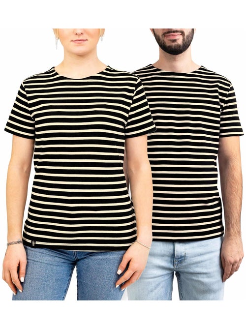 Marinière 'Breizh Océan' Homme ou Femme, T-shirt rayé mixte manches courtes - Kiabi