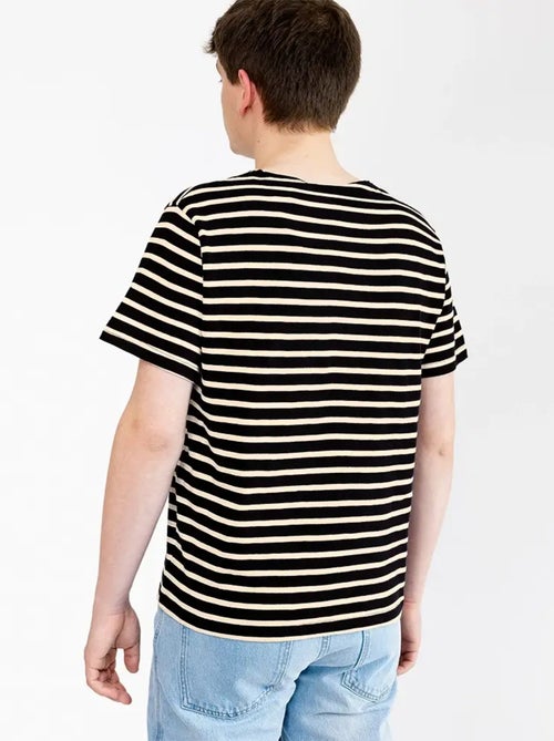 Marinière 'Breizh Océan' Homme ou Femme, T-shirt rayé mixte manches courtes - Kiabi