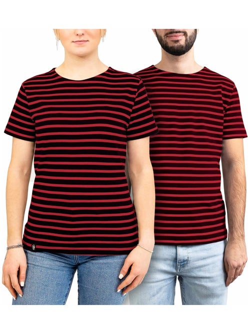 Marinière 'Breizh Océan' Homme ou Femme, T-shirt rayé mixte manches courtes - Kiabi