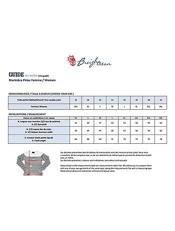 Marinière 'Breizh Océan', T-Shirt Femme Manches Longues en Coton Bio