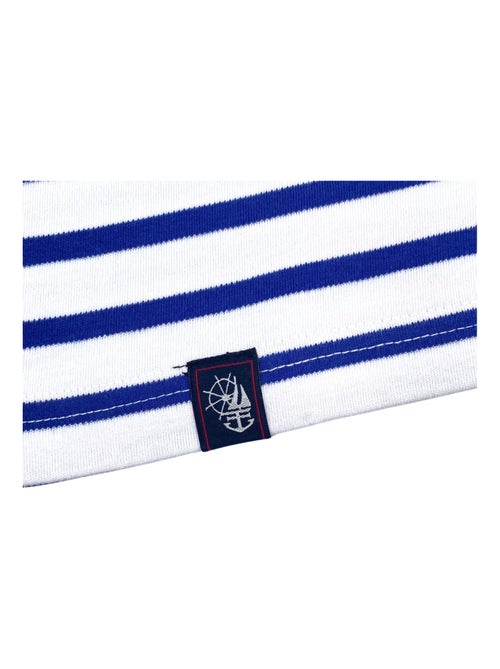 Marinière 'Breizh Océan', T-Shirt rayé mixte épais en Coton Bio, Homme ou Femme - Kiabi
