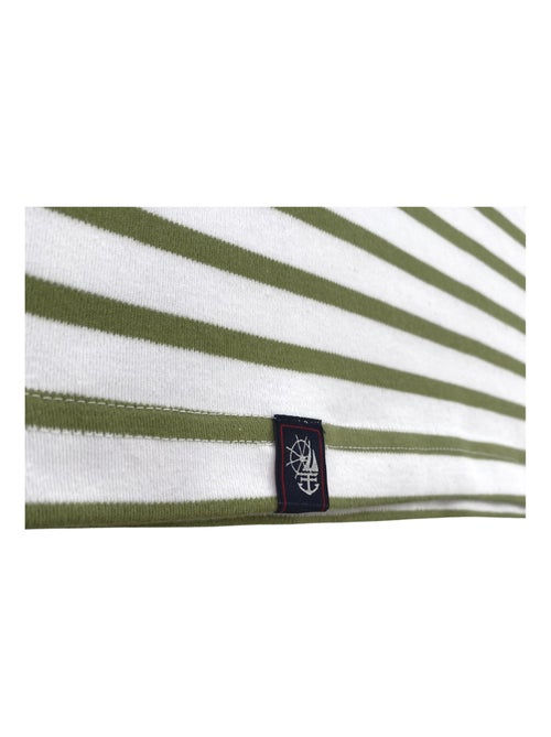 Marinière 'Breizh Océan', T-Shirt rayé mixte épais en Coton Bio, Homme ou Femme - Kiabi