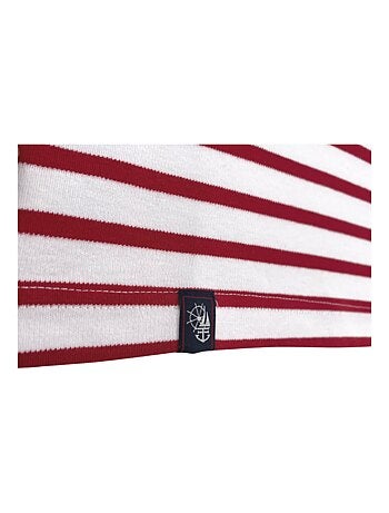 Marinière 'Breizh Océan', T-Shirt rayé mixte épais en Coton Bio, Homme ou Femme