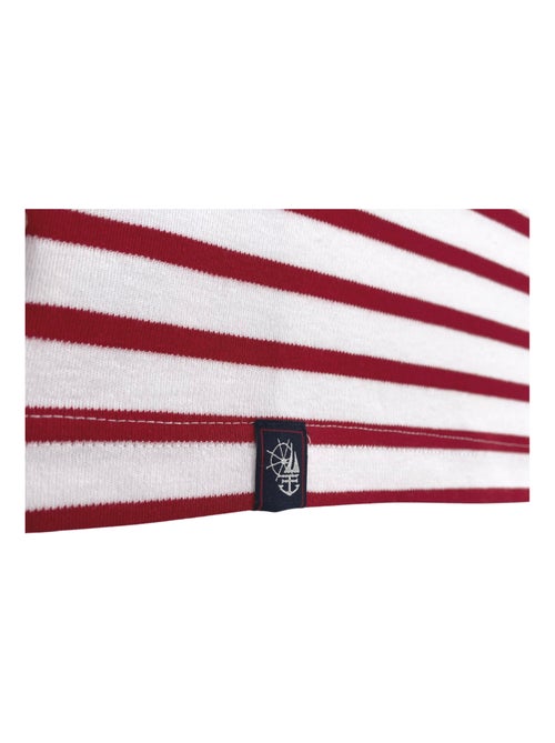 Marinière 'Breizh Océan', T-Shirt rayé mixte épais en Coton Bio, Homme ou Femme - Kiabi